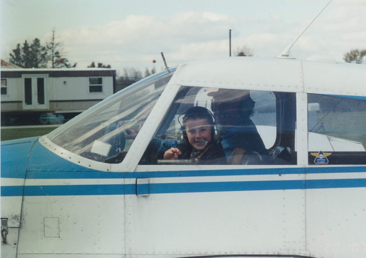 Bobby with Taylorcraft